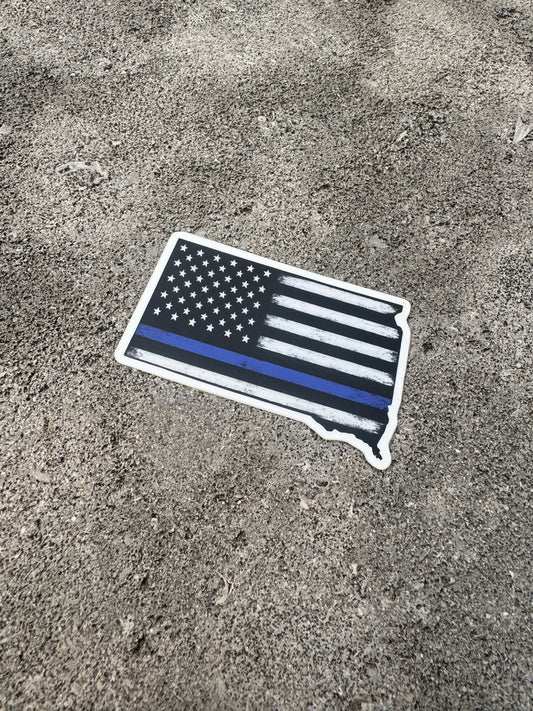 South Dakota Blue Line Sticker