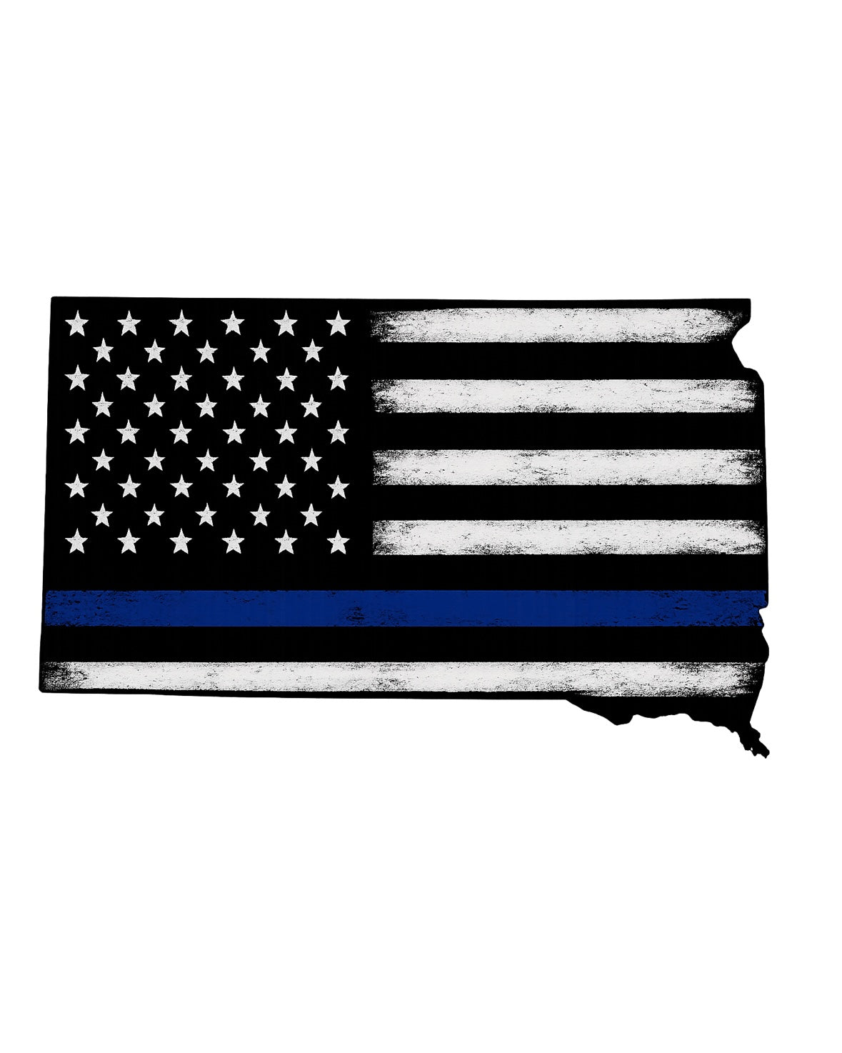 South Dakota Blue Line Sticker