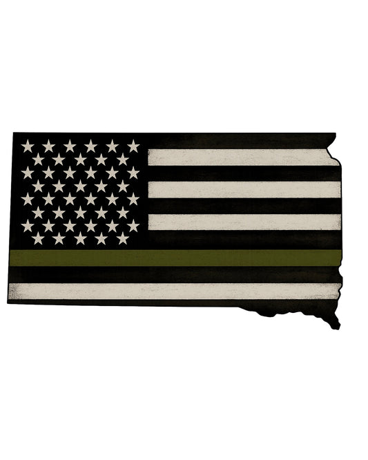 South Dakota Green Line Sticker